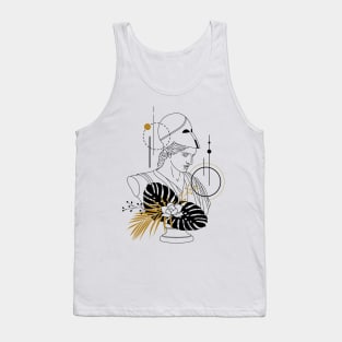 Athena Goddess of wisdom, handicraft, and warfare Tank Top